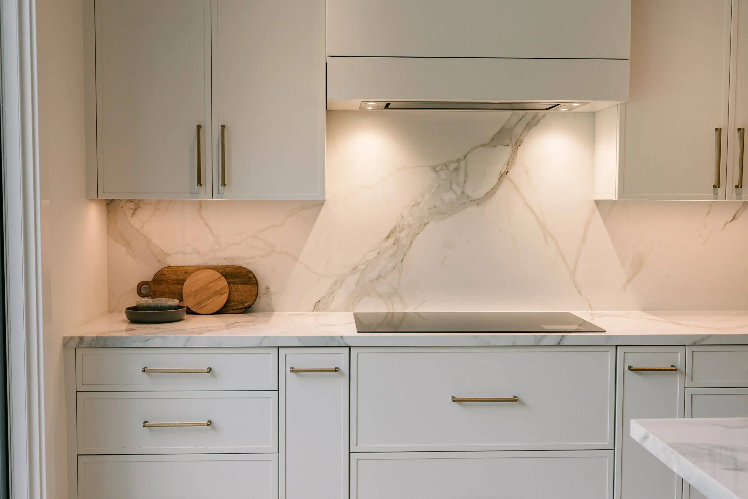 Classic-meets-modern transitional Crystal kitchen