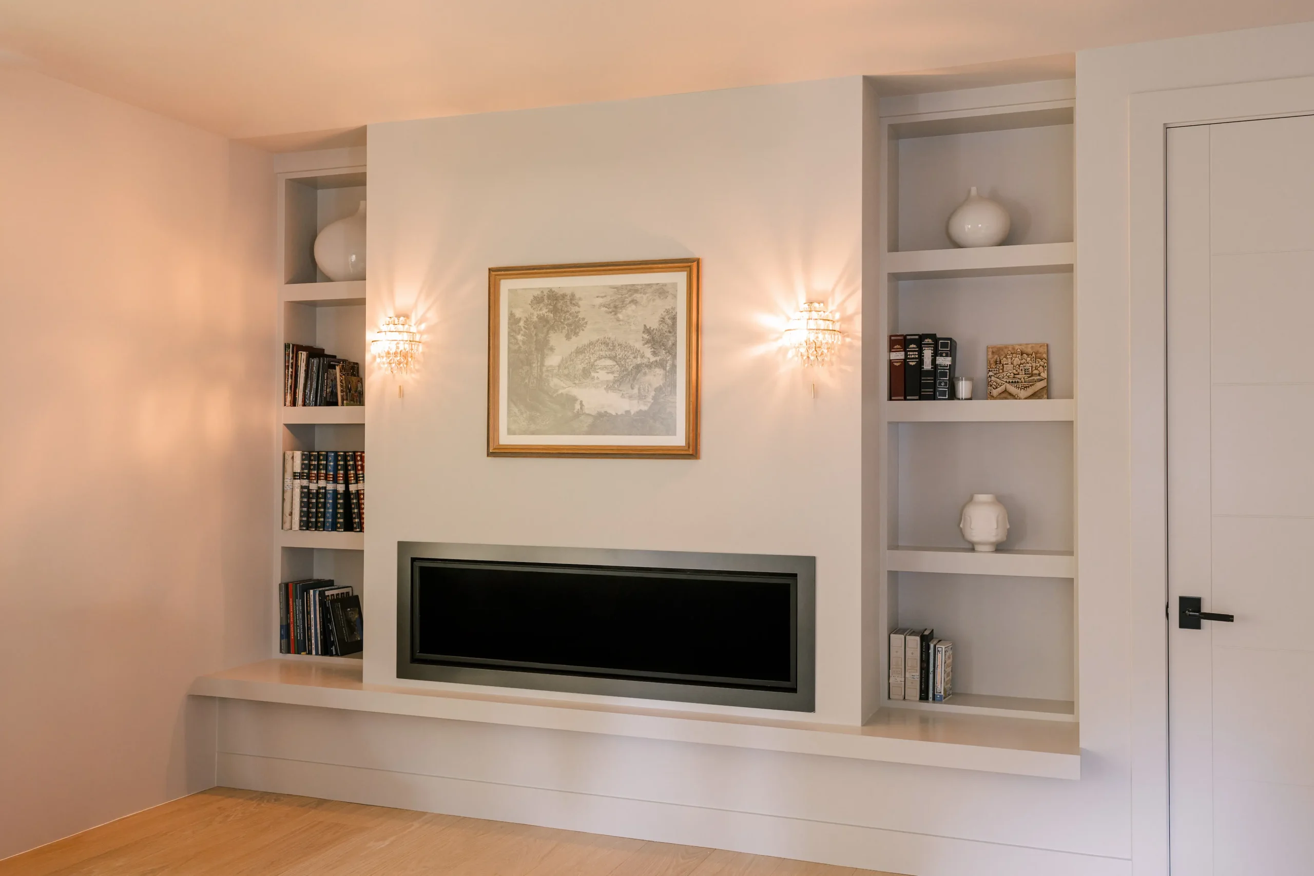 Crystal transitional made-to-order cabinetry
